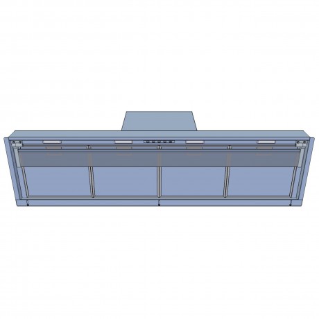 AIRFORCE F300 IX/A/120 120cm Inox Απορροφητήρας Εντοιχιζόμενος Τζάκι